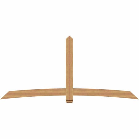 Ekena Millwork Bellingham Timber Gable Bracket, Western Red Cedar, 108"W x 49"H x 3 1/2"D x 5 1/2"F, 11/12 Pitch GBW108X49X0406BEL00SWR